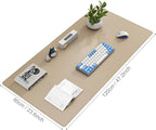DAWNTREES Desk Mat Protector, PU Leather Desk Pad, Non Slip, Large Mouse Pad - Image 2