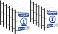 INFUN 1 Inch Telescoping 3 Ring Binder -12 PCS-White, Flexible Binders by INFUN