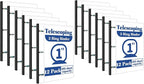 INFUN 1 Inch Telescoping 3 Ring Binder -12 PCS-White, Flexible Binders by INFUN