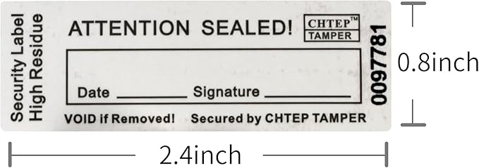 ChtepTamper 100 Pieces Total Transfer Tamper-Evident Stickers Security Labels - Image 5