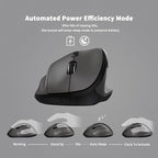 Ergonomic Wireless Mouse with USB Receiver - Image 2