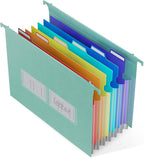ThinkTex Plastic Expanding Hanging File Folders, 7 Innovative 1.2" Accordion by ThinkTex