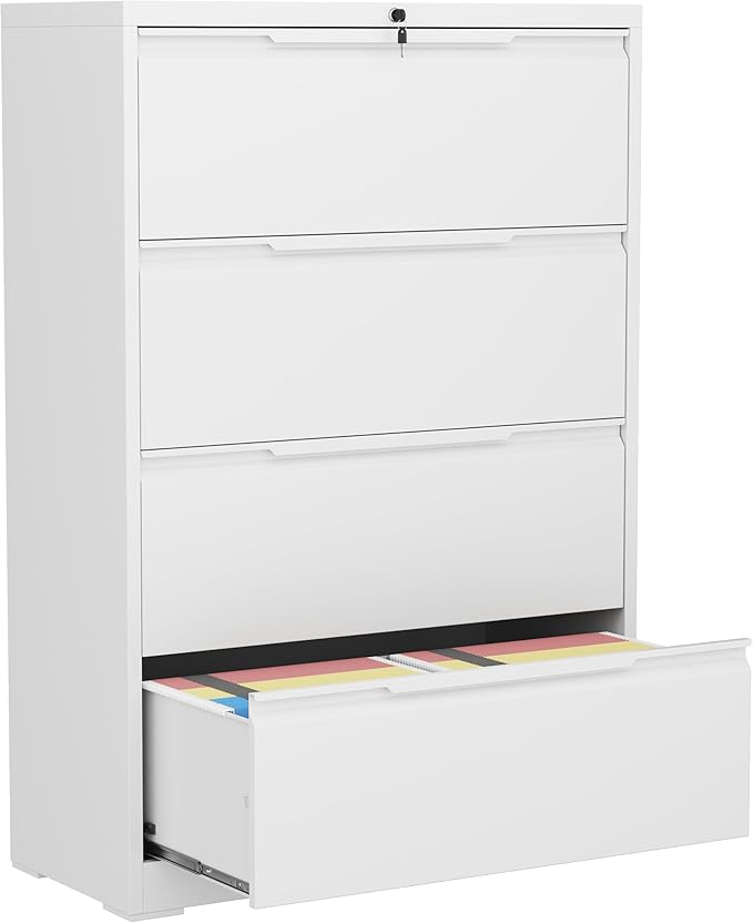 LONGLINK 4 Drawer Lateral File Cabinets by MetalStorageCabinet