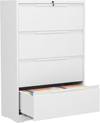 LONGLINK 4 Drawer Lateral File Cabinets by MetalStorageCabinet