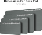 Aothia Leather Desk Protector, Mouse Mat, Non-Slip PU Leather Blotter, Laptop - Image 7