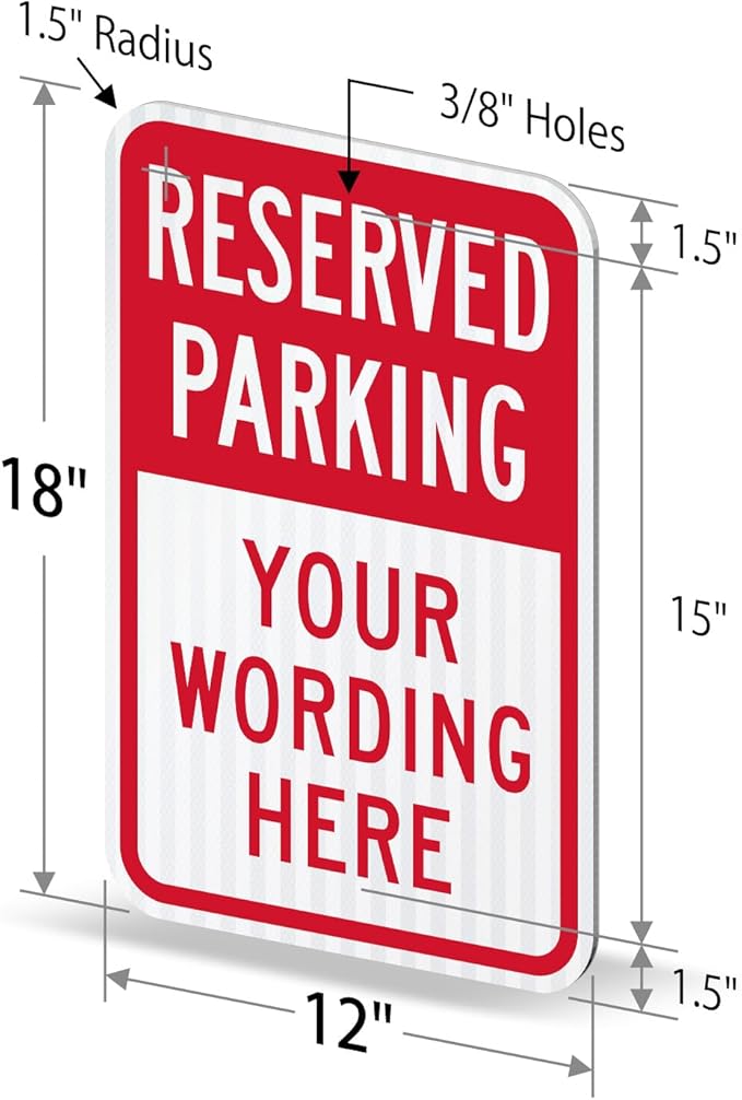 SmartSign "Reserved Parking - Image 6