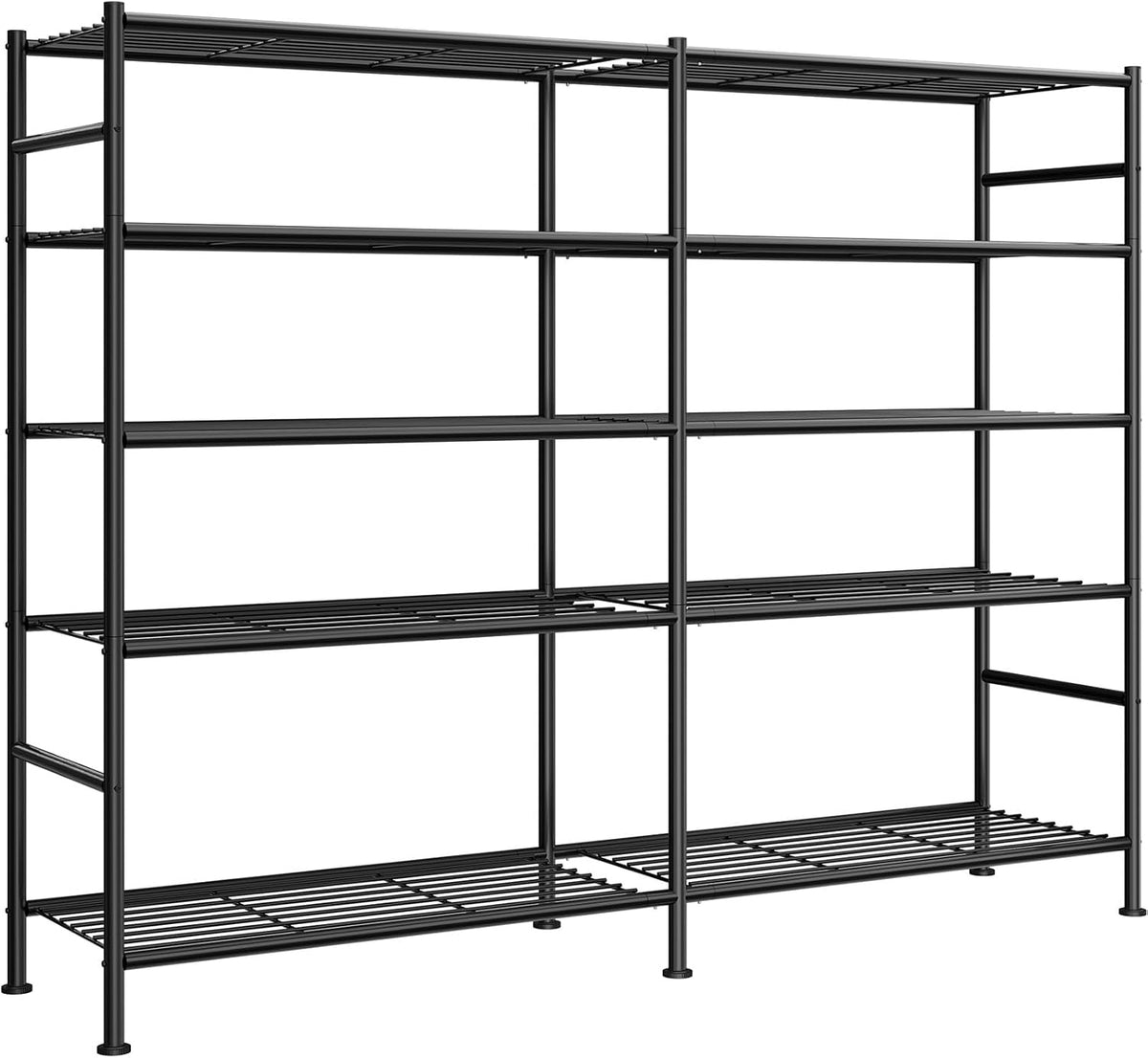 sakugi 5-tier heavy-duty garage storage shelves, 59.1"x15.7"x69.2", black, main product view