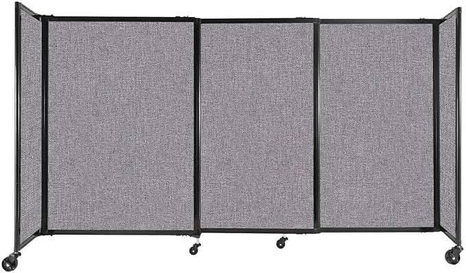 Versare Straightwall Sliding Portable Wall Partition | Freestanding Office by VERSARE