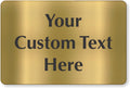 SmartSign Custom Brass Sign