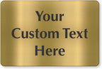 SmartSign Custom Brass Sign