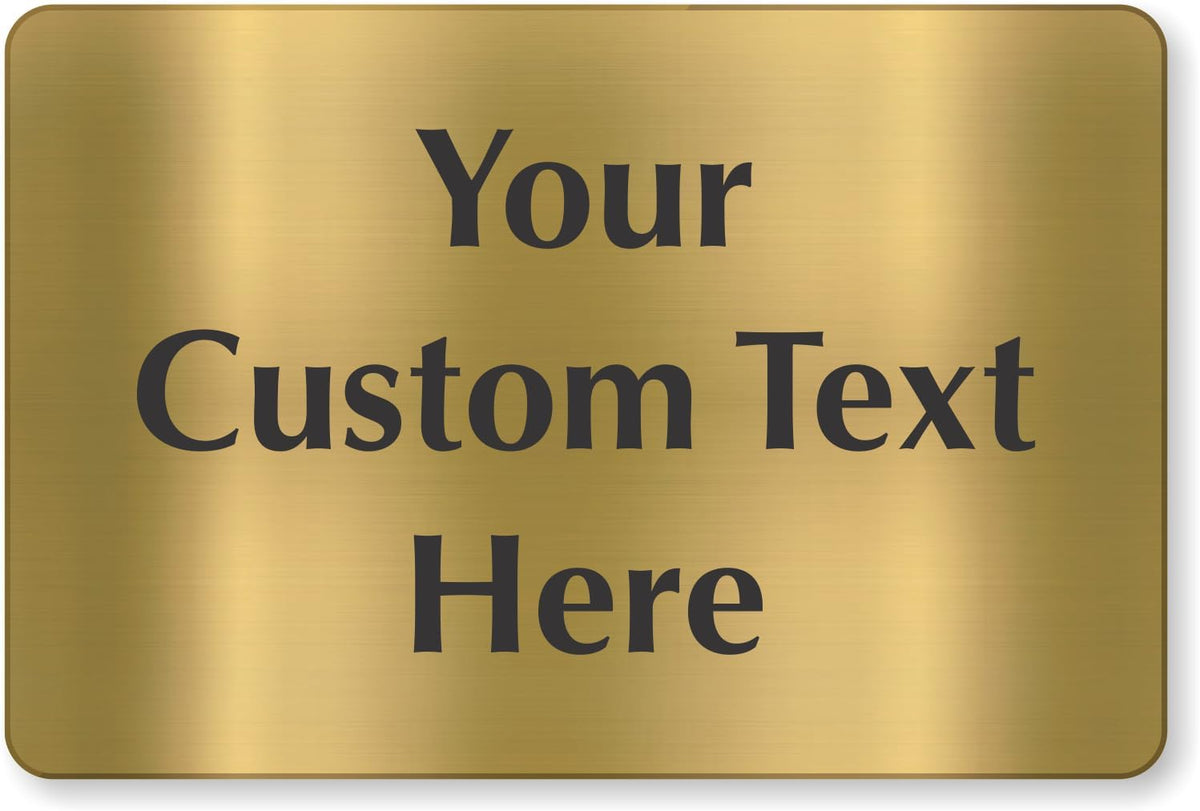 SmartSign Custom Brass Sign