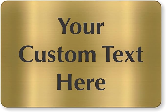 SmartSign Custom Brass Sign by SmartSign