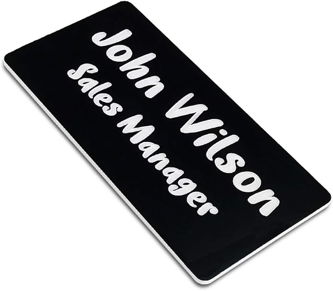 SINYUDUN Custom Engraved Name Tag Badges by Unknown