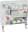 PEGZONE Clamp-on Desk Pegboard, Desk Organizer by Pegzone