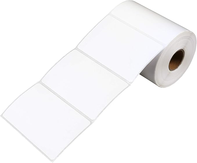 LotFancy Name Tag Stickers, 3.5" x 2.25", 1 Roll, Adhesive Tags by LotFancy