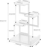 YMYNY Desktop Shelf Organizer, 4 Tier Storage Display Rack, Desk Shelf - Image 3