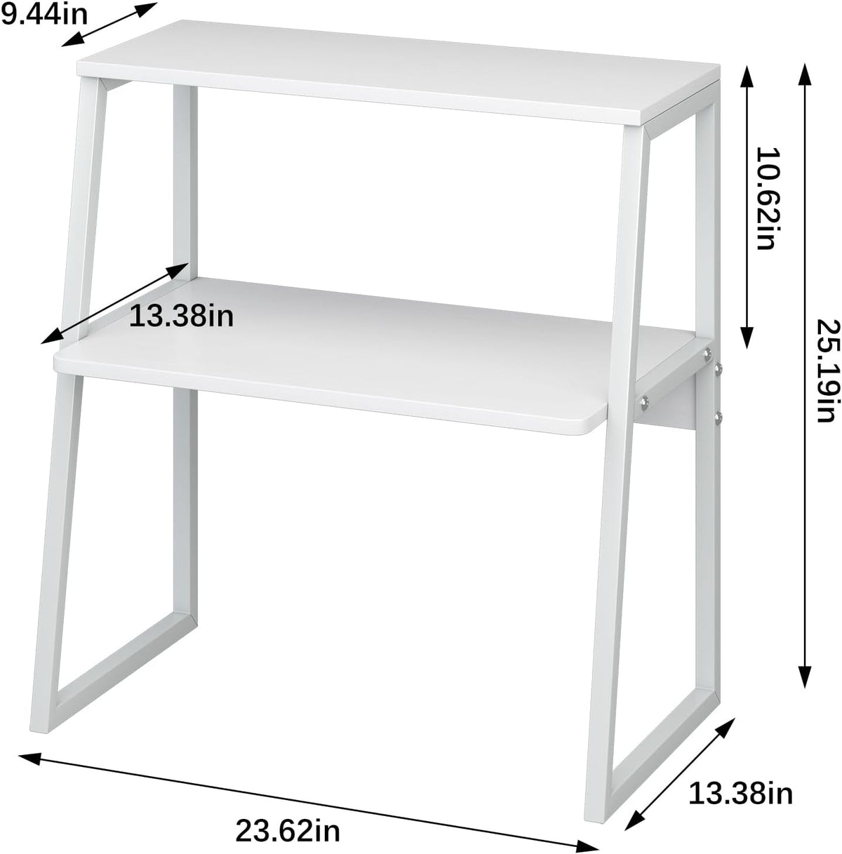 Arbuxzuy Printer Stand for Desk, Desktop Printer Shelf, 3 Tier Desk Shelf for...
