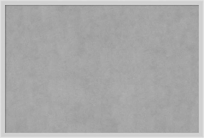 Amanti Art Silver Framed Magnetic Board 25x37 Large Vision Board by AmantiArt