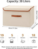 Tuza 4 Pack Large Fabric Storage Bins - Image 2