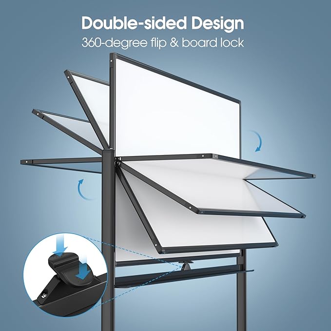 MaxGear Large Rolling Whiteboard - Image 2