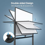 MaxGear Large Rolling Whiteboard - Image 2