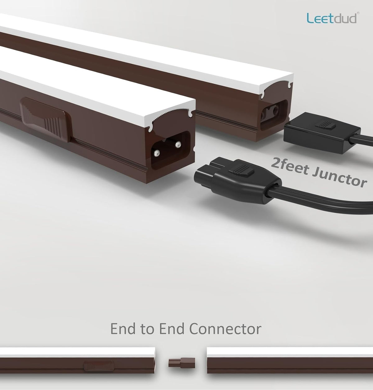 Leetdud Under Cabinet Lighting Plug in, 32 Inch 2 Pcs, Linkable AC120V 3CCT 3...