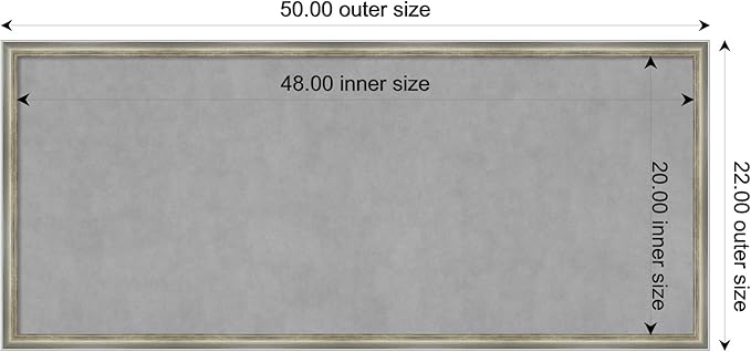 Amanti Art Silver Framed Magnetic Board 22x50 Oversize Vision Board - Image 4