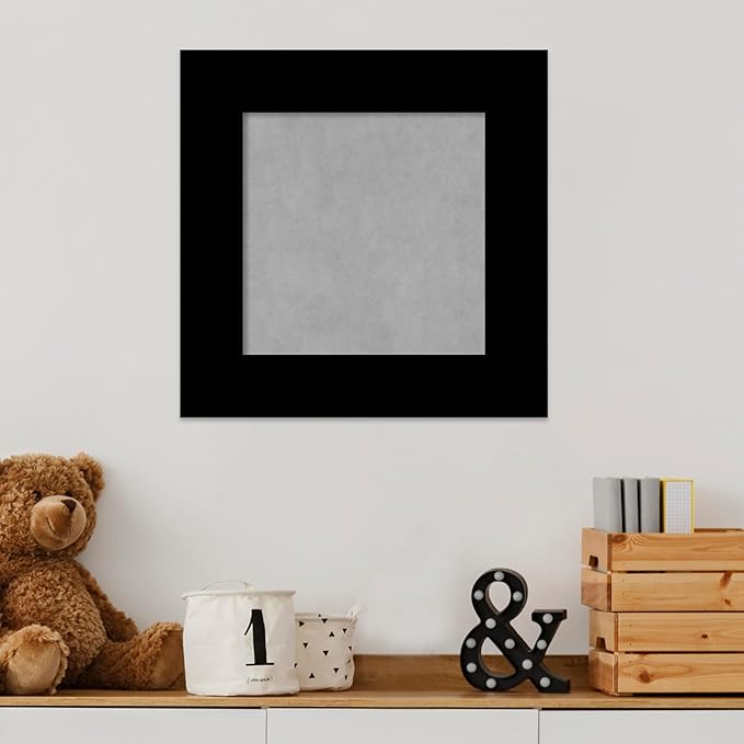 Amanti Art Black Framed Magnetic Board 17x17 X-Small Vision Board - Image 5