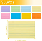 Koogel Index Cards 3x5, Colored Flash Card Lined Ruled on Both Side, - Image 7