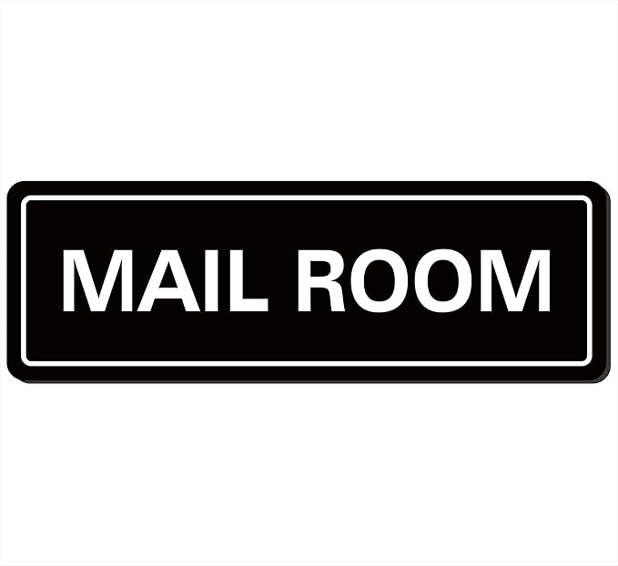 Mail Room Sign – Premium Frosted Acrylic Material, Strong Self-Adhesive by Unknown