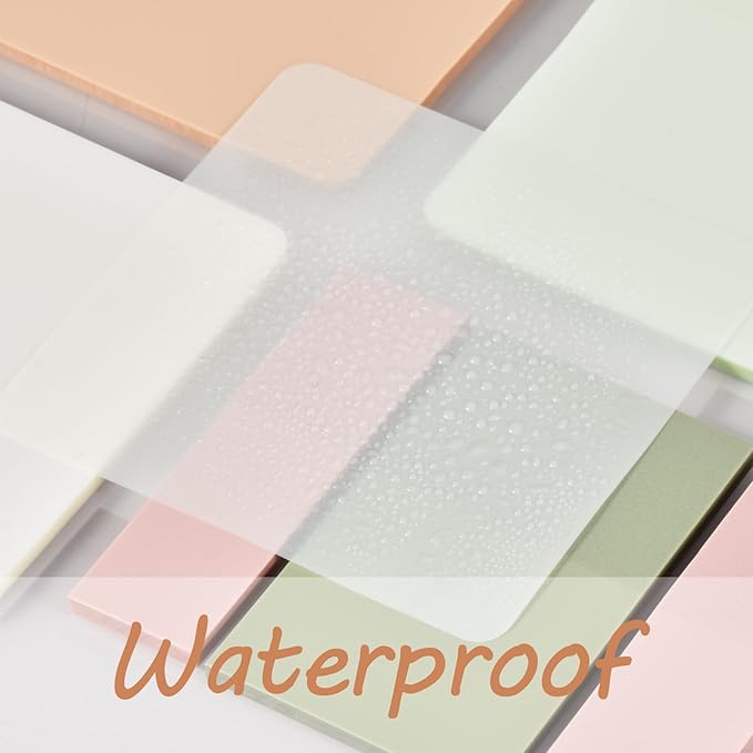 BAYTORY 1300 Sheets Pastel Transparent Sticky Notes, Self-Adhesive Translucent - Image 6