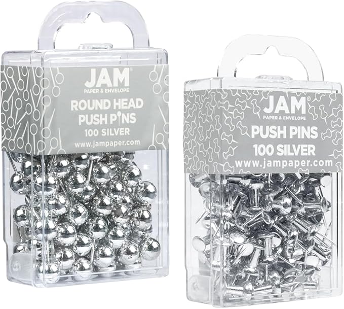 JAM PAPER Colorful Push Pins - Image 2