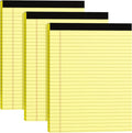 MSKKSM Legal Pads 8.5 x 11, 3 Pack Yellow Note Pads 8.5 x 11 Writing Pads by MSKKSM