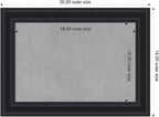 Amanti Art Black Framed Magnetic Board 16x22 Small Vision Board - Image 2