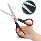 36 Packs 8" Sewing Craft Students Scissors Bulk, Stainless Steel Shears - Image 4