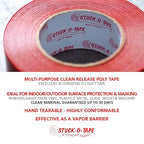 Stuck-O-Tape - Multi-Purpose Polyethylene Tape - Indoor/Outdoor Masking Surface - Image 2