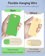 Uniclife 100 Pcs Green Blank Shipping Tags - Image 4