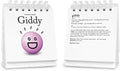 Genuine Fred THE DAILY MOOD Desktop Flipchart - 47 Moods - Helps Identify Emotions & Start Conversation - Fun & Functional Desk Accessories for home or office - Funny Gift for Coworkers - Office Gifts