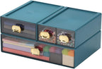 OSteed Spacious Desktop Storage Box, 1 Large 1 Middle & 2 Small Storage Drawers - Image 4
