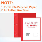 Feifeiya 48 Pack Plastic Report Covers - Image 3