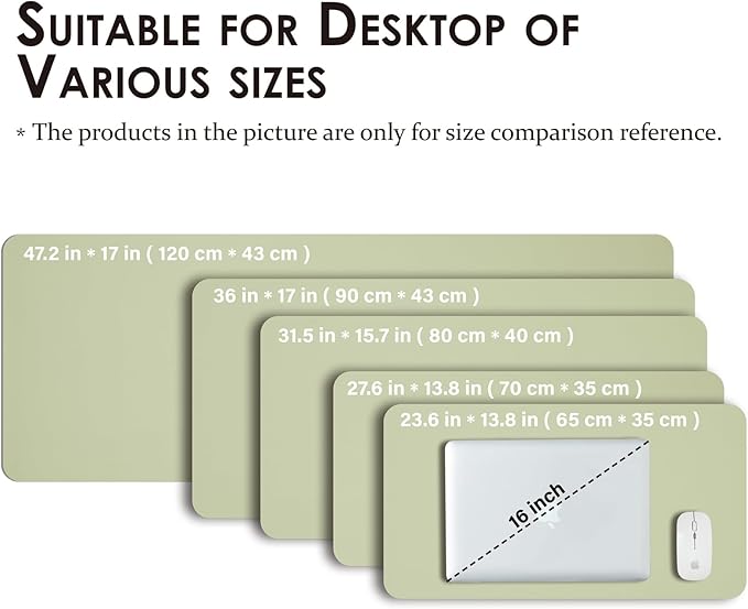 Large Desk Mat - 47.2"x 17" Non-Slip PU Desk Pad - Image 5
