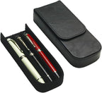 MIVLXLX Leather Triple Pen Case Pencil Pouch Holder - Image 7