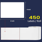 L LIKED 16 Rolls 4" x 6" Direct Blank Thermal Shipping Labels - Image 4