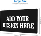 OHORTEB Custom Mouse Pad with Photo, Personalized Image Text Laptop Desk Mat - Image 2