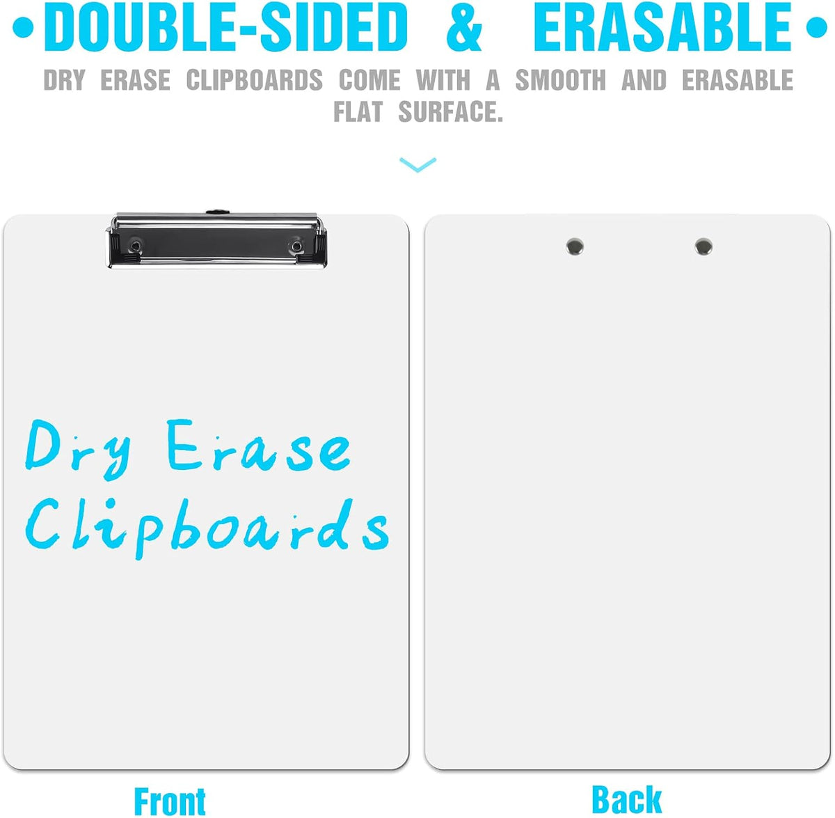 Dry Erase Clipboards, HERKKA 32 Pack Hardboard Office Whiteboard Clipboards L...