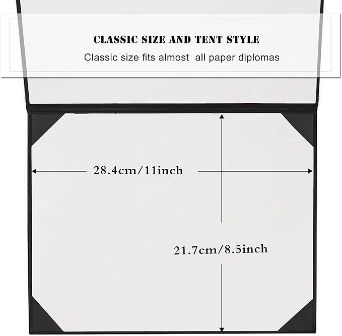 Diploma Cover 8.5” x11” Diploma Holder of Graduation Leatherette Padded - Image 6