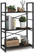 CAPHAUS 3 Tier Small Bookshelf, 24 Inch Width Free Standing Shelf, Bookcase by CAPHAUS