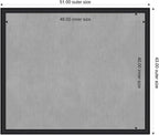 Amanti Art Black Framed Magnetic Board 43x51 Oversize Vision Board - Image 2