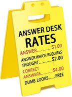 Smilelife Funny Office Cubicle Decor Answer Desk Rates Desk Sign Team Office by Smilelife