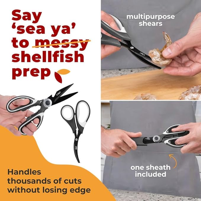 Titanium Coated Kitchen Shears by Gidli - Image 4